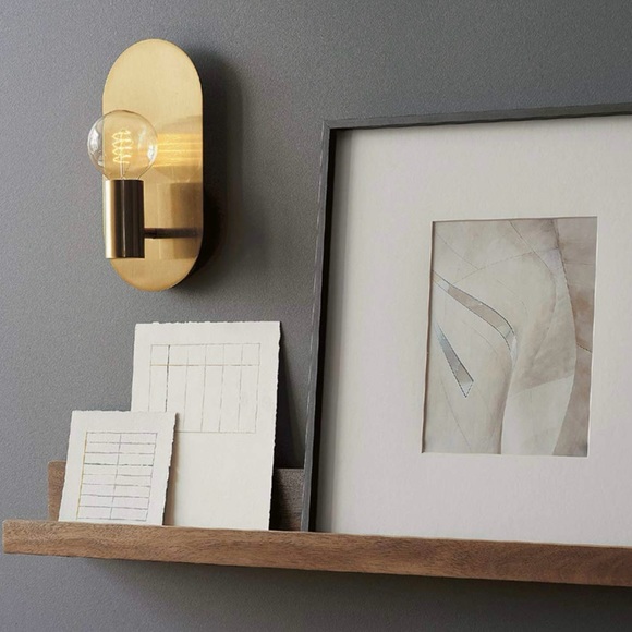 YEEZEMA Modern Wall Sconce Mid-Century Light Fixtures Gold, Set of 2, NEW - Picture 3 of 6